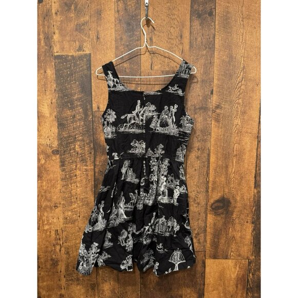 Folter Womens Skull Skeleton Black White Dress Large EUC - Picture 3 of 9